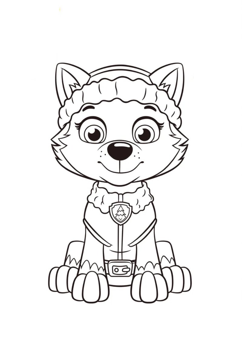 tô màu chó cứu hộ 41