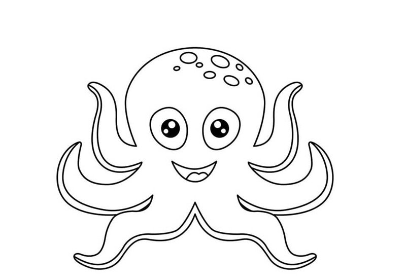 tô màu con bạch tuộc 10