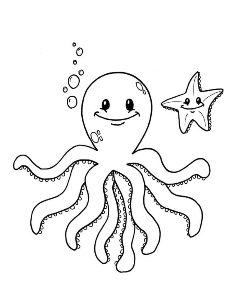 tô màu con bạch tuộc 22