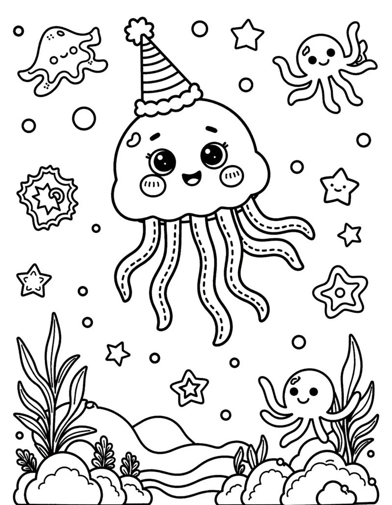 tô màu con bạch tuộc 29
