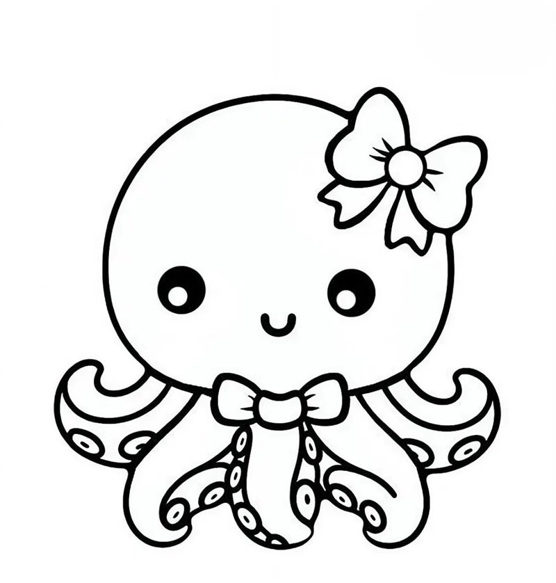 tô màu con bạch tuộc 3