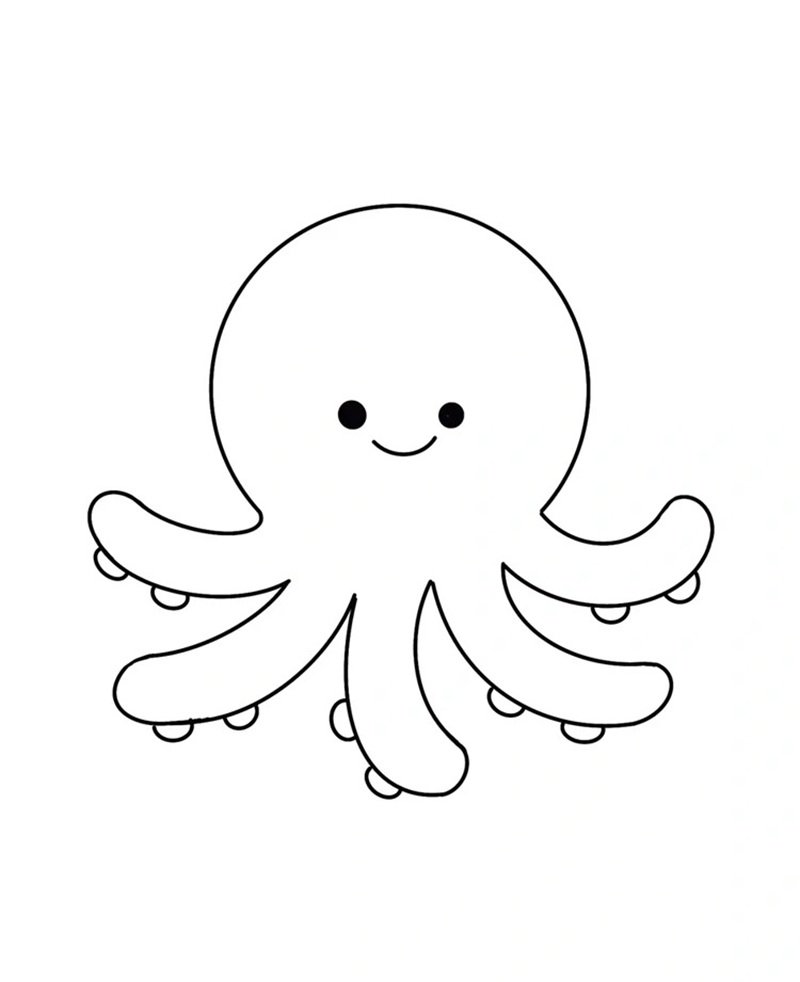 tô màu con bạch tuộc 33