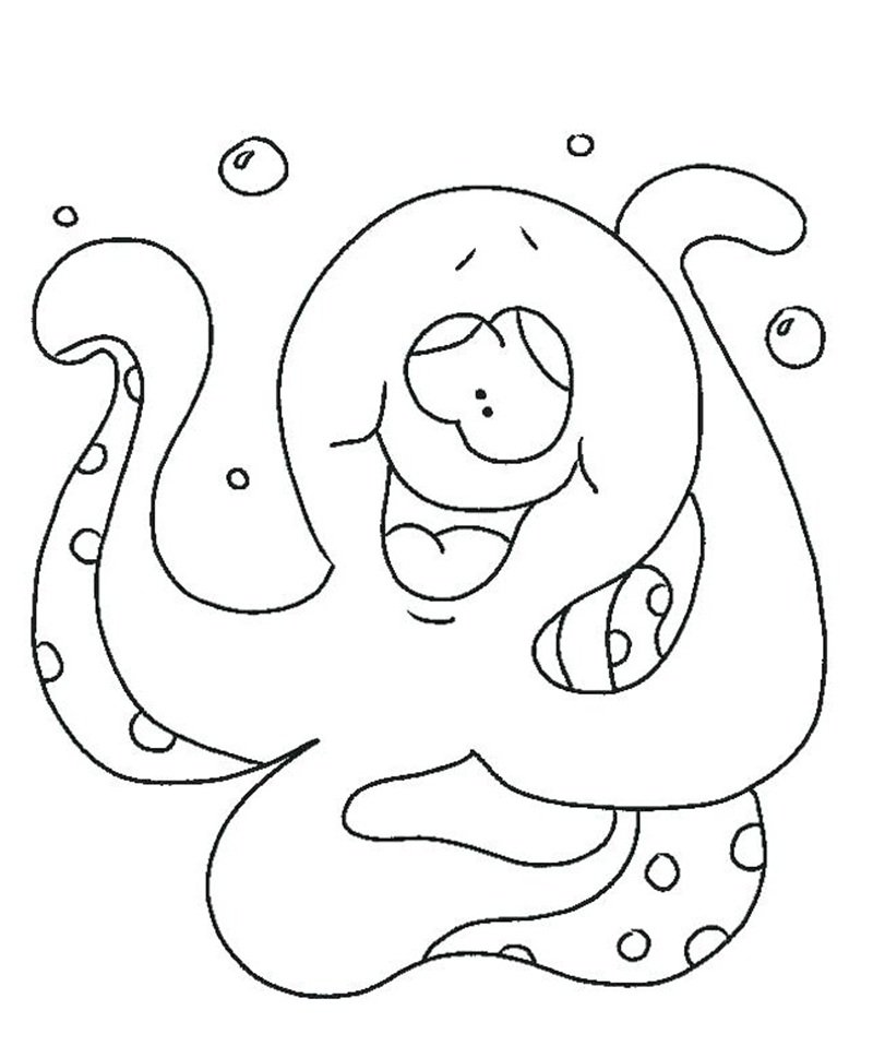 tô màu con bạch tuộc 4