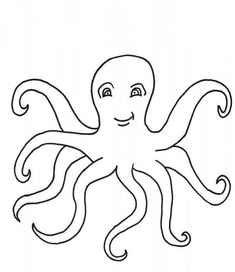 tô màu con bạch tuộc 7