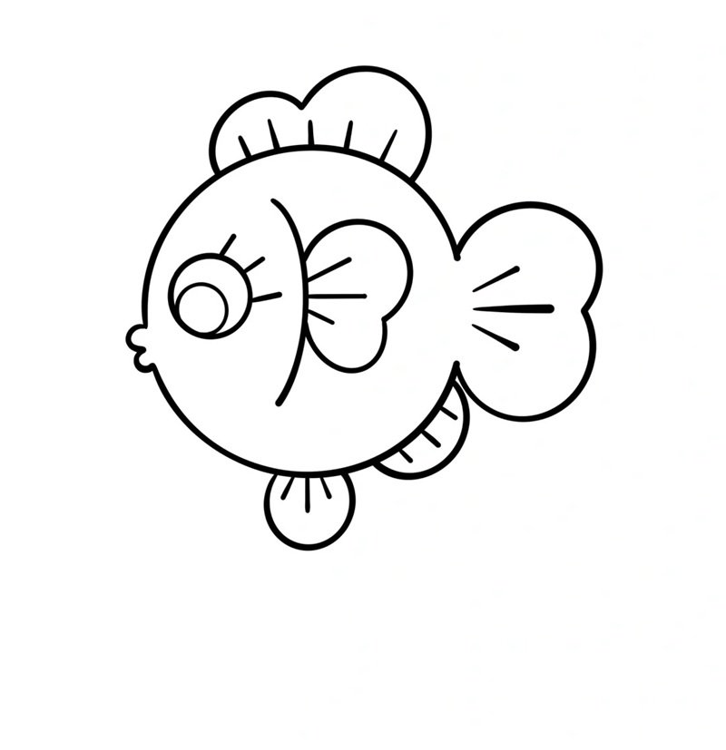 tô màu con cá vàng 20