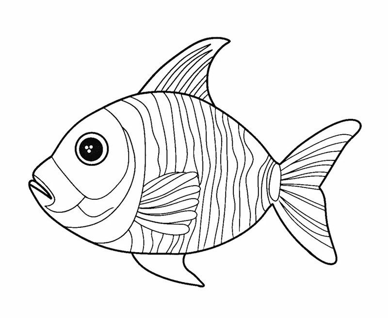 tô màu con cá vàng 22