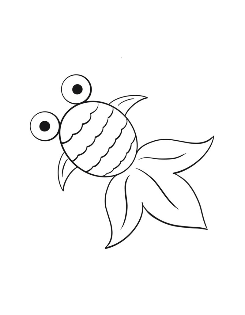 tô màu con cá vàng 33