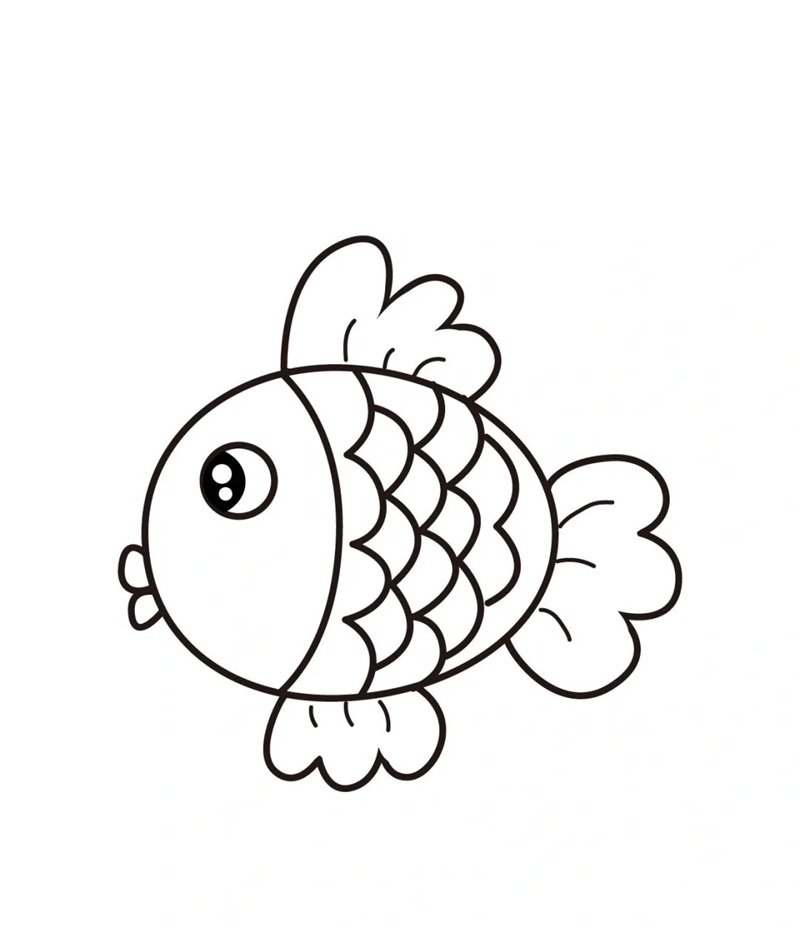 tô màu con cá vàng 35