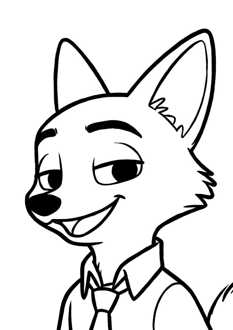 tô màu con cáo 11