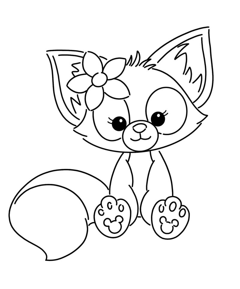 tô màu con cáo 12