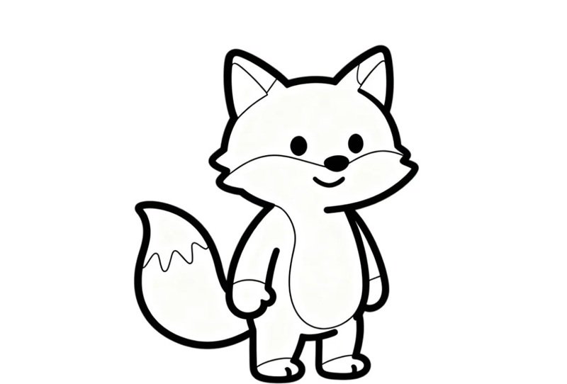 tô màu con cáo 17