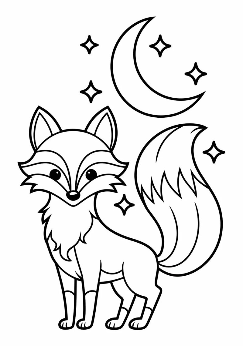 tô màu con cáo 18