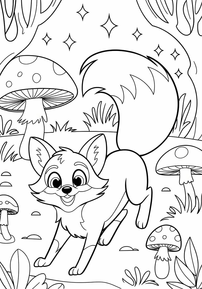 tô màu con cáo 19