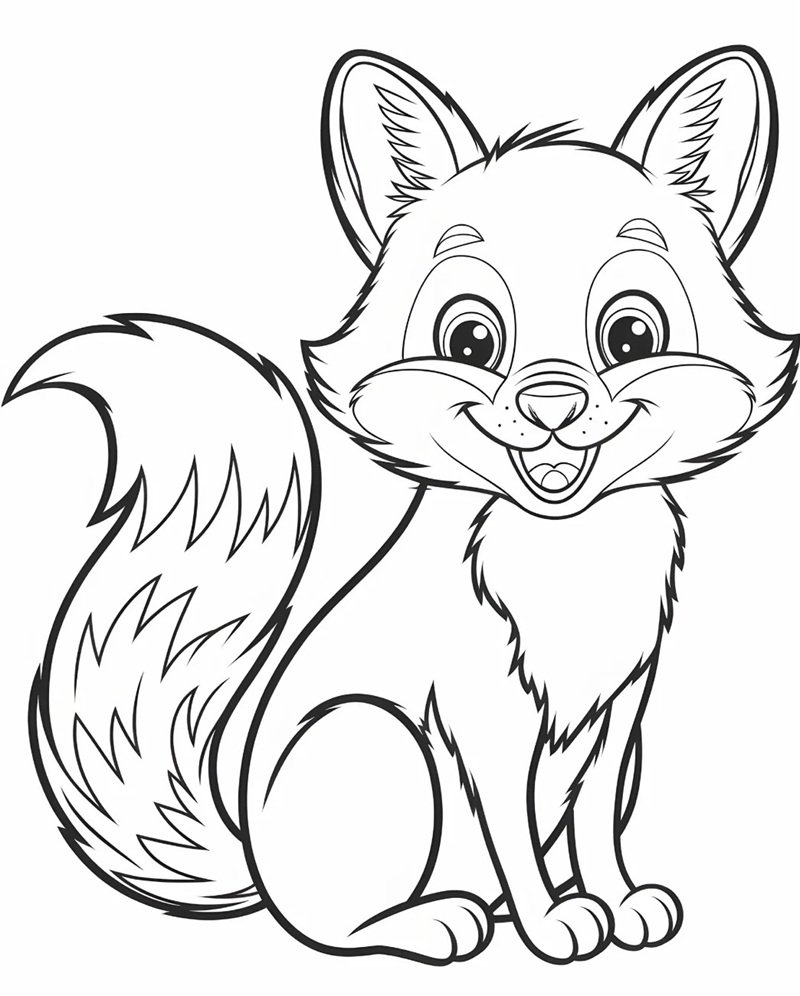 tô màu con cáo 20