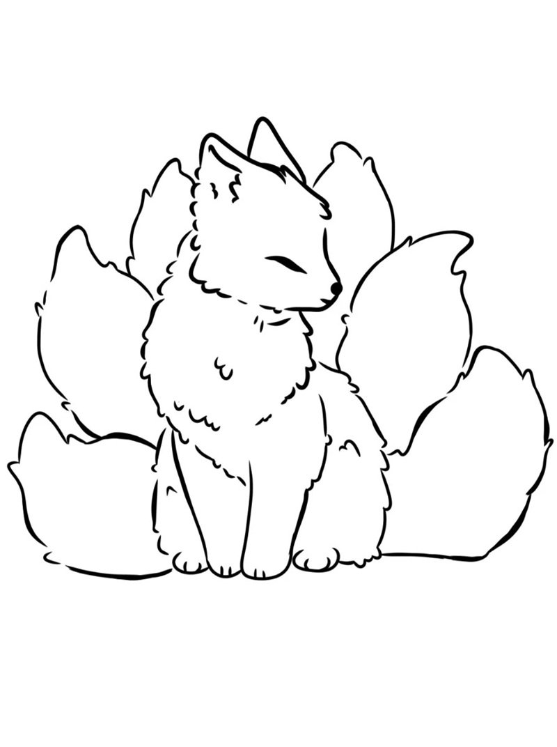 tô màu con cáo 23
