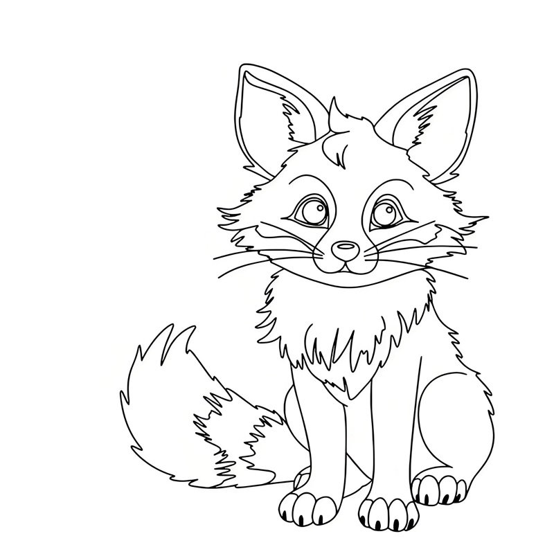 tô màu con cáo 36