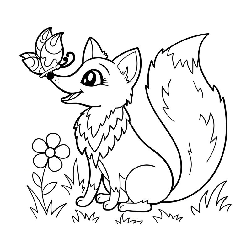tô màu con cáo 39