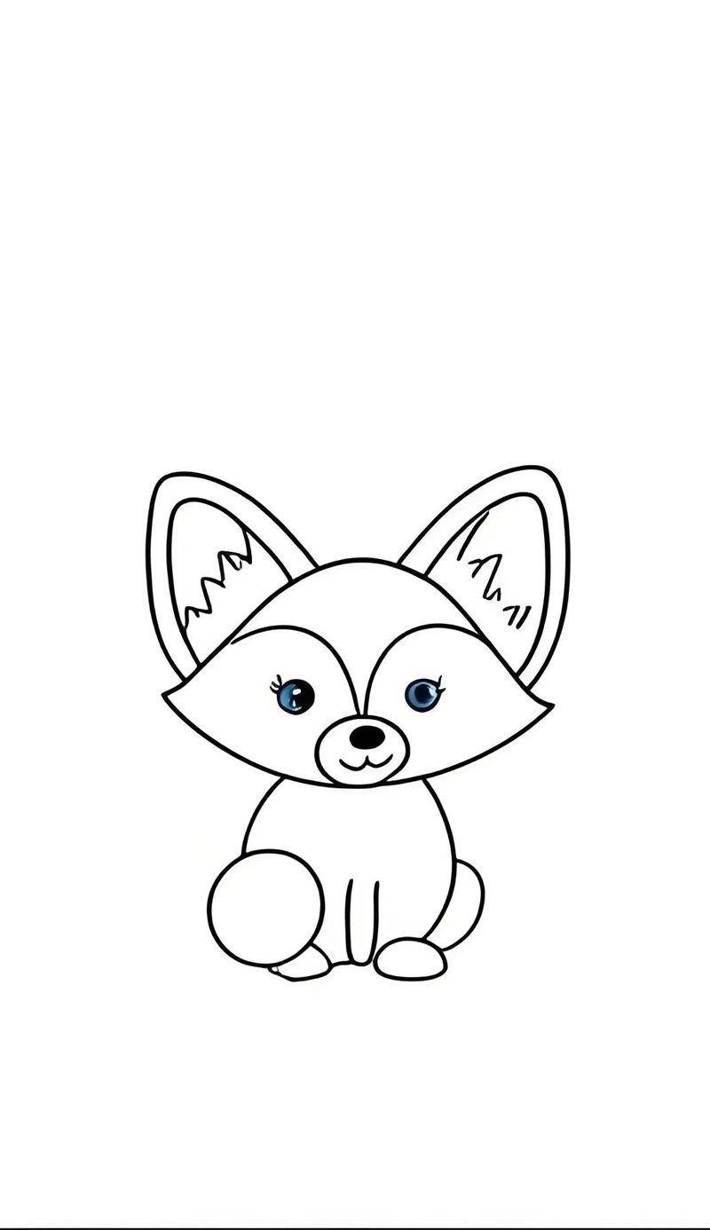 tô màu con cáo 4