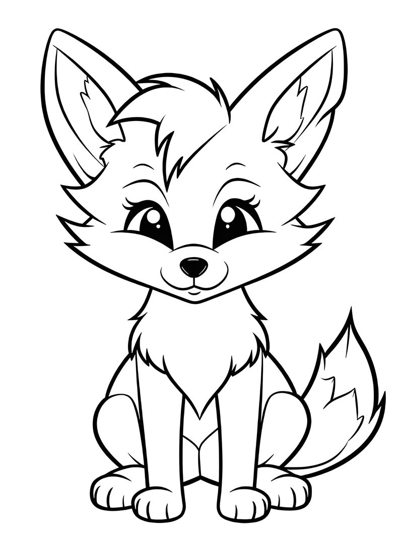 tô màu con cáo 5