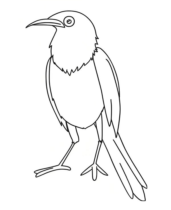 tô màu con chim 1