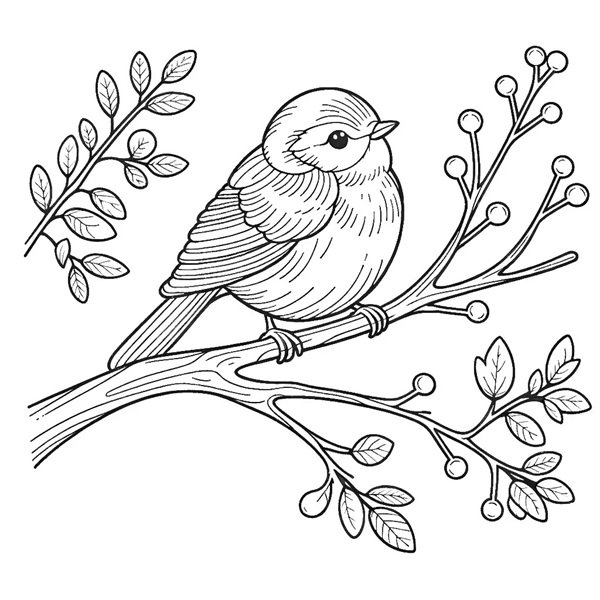 tô màu con chim 17