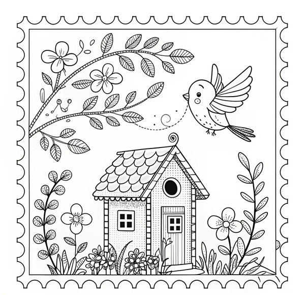 tô màu con chim 25