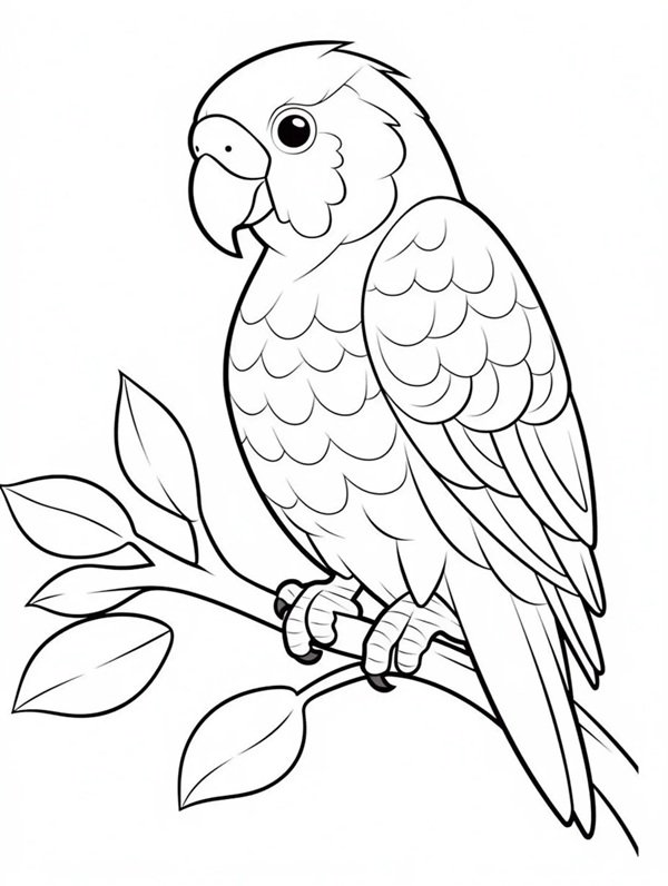 tô màu con chim 34