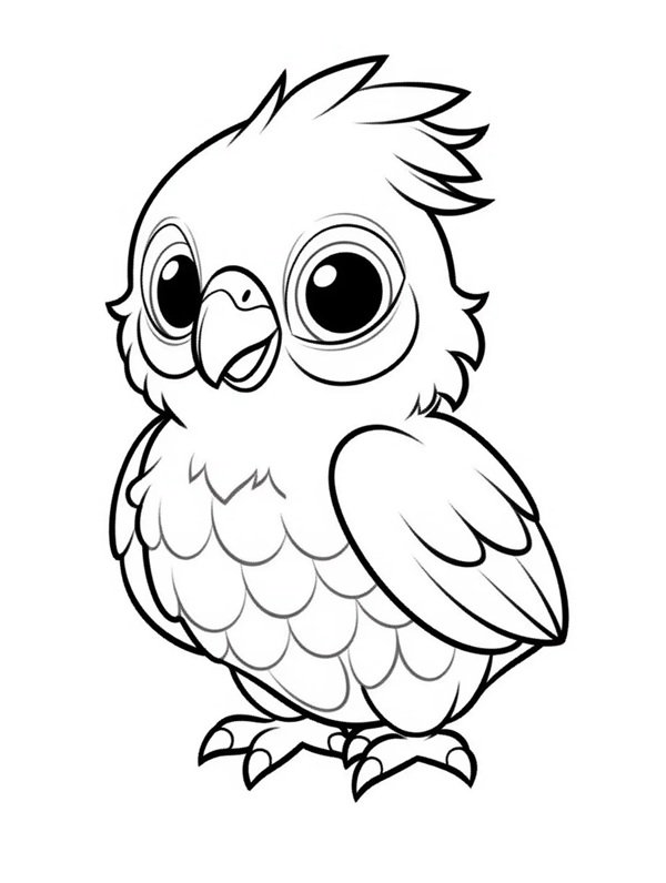 tô màu con chim 35