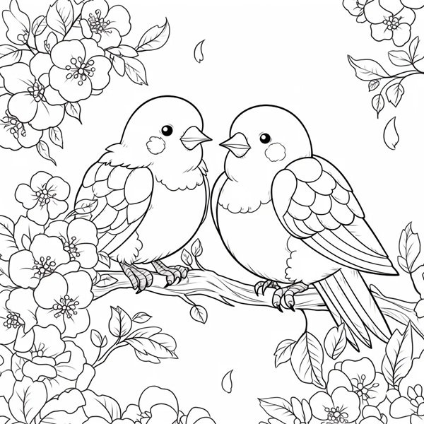 tô màu con chim 39