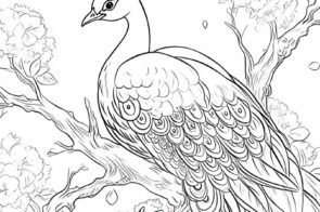 Tải ngay 69+ tranh tô màu con công cho bé yêu