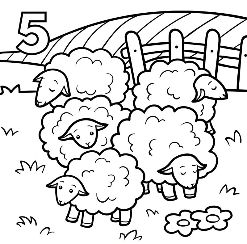 tô màu con cừu 10