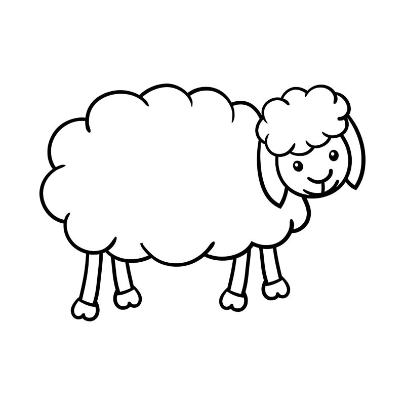 tô màu con cừu 14