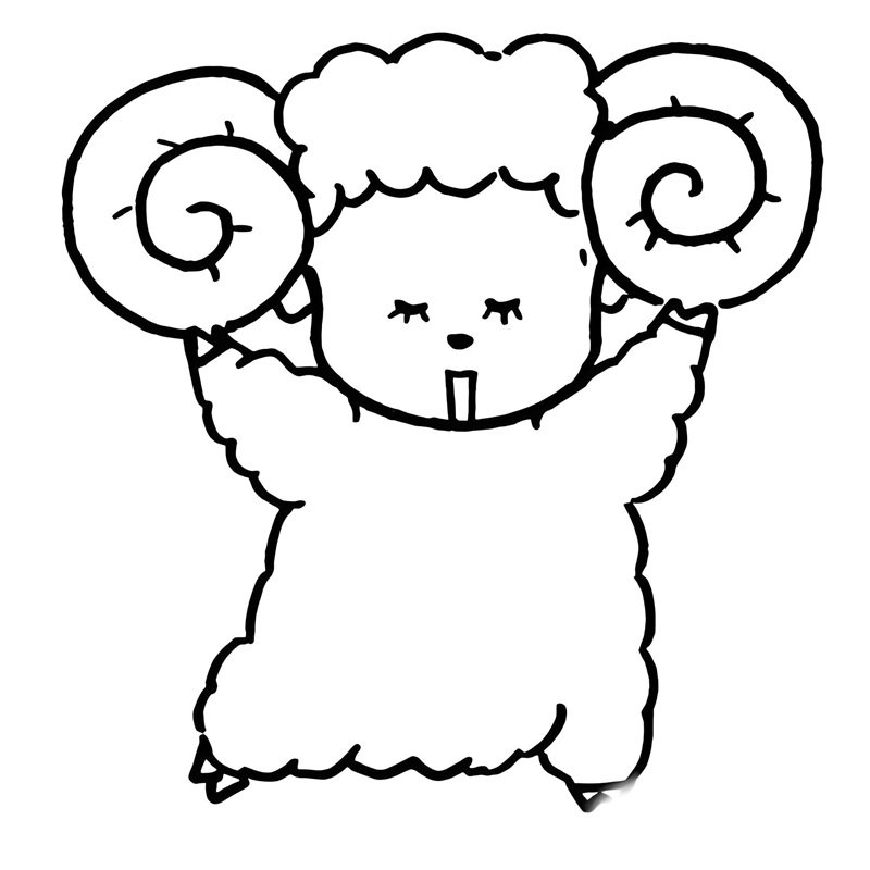 tô màu con cừu 17