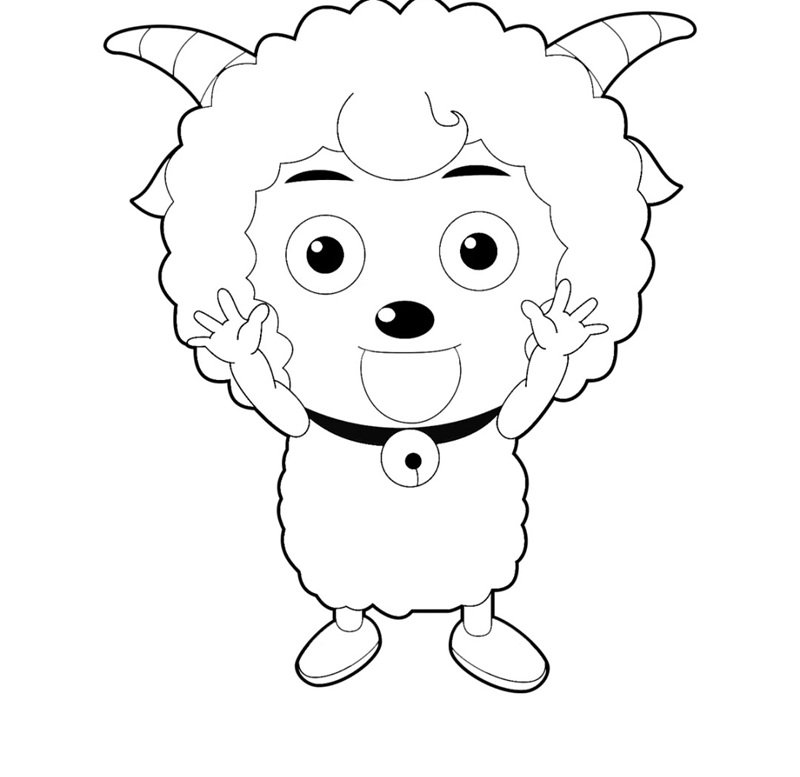 tô màu con cừu 23