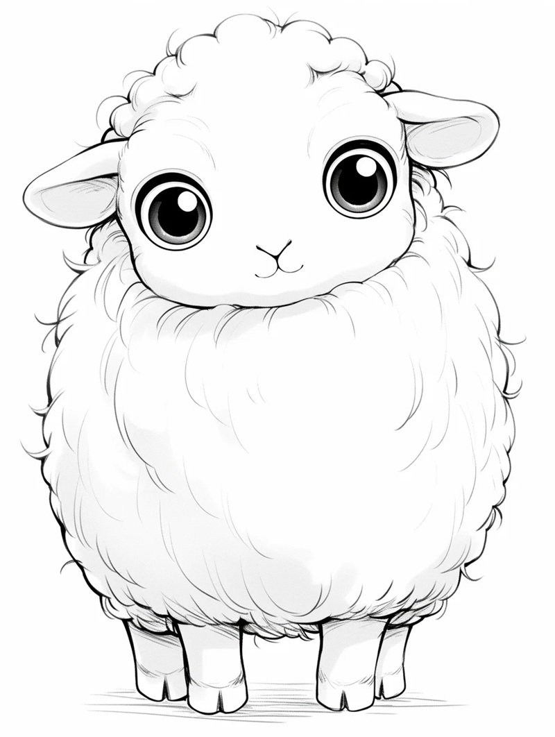 tô màu con cừu 31