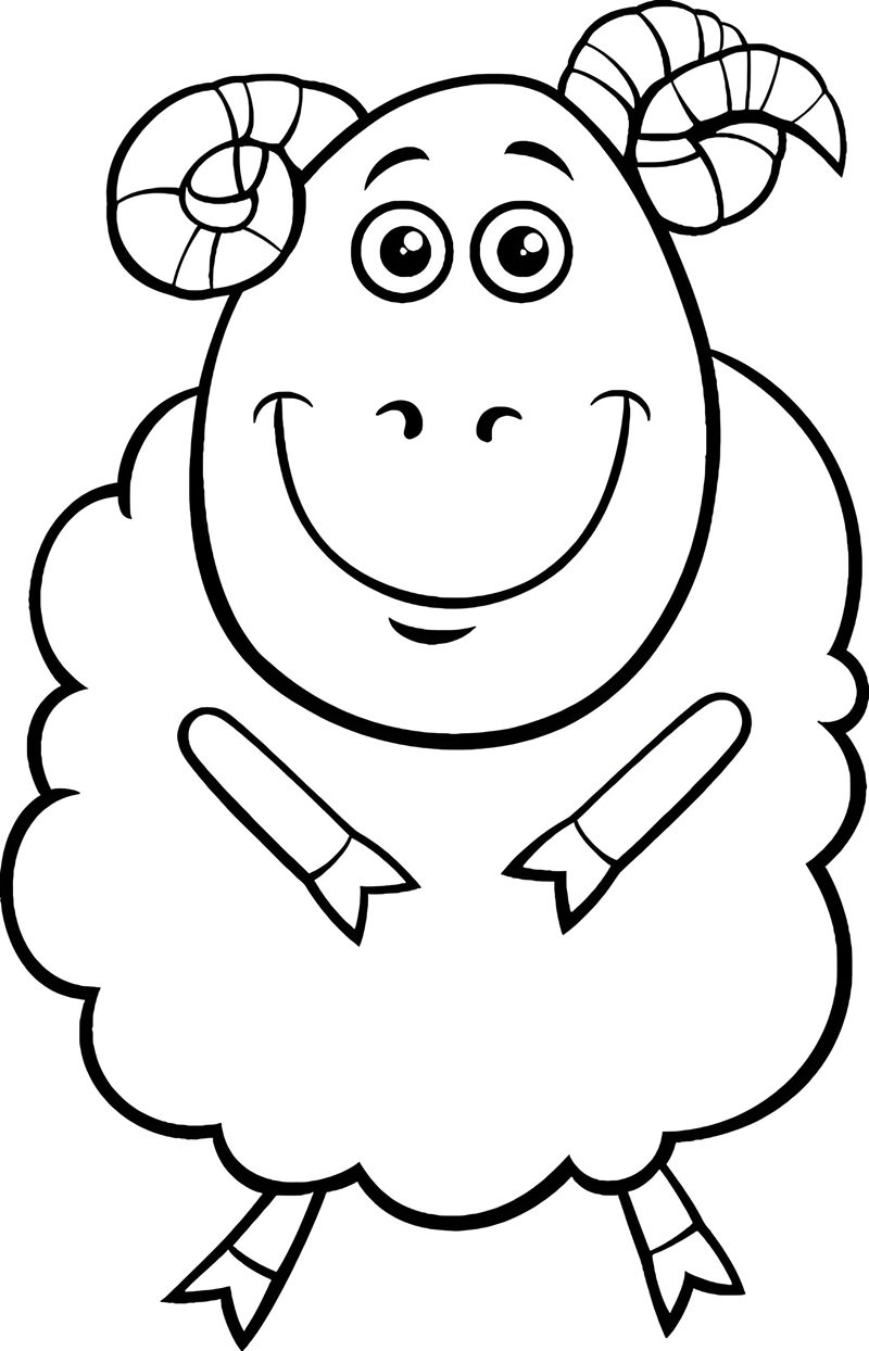 tô màu con cừu 4