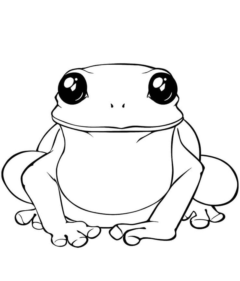 tô màu con ếch 1