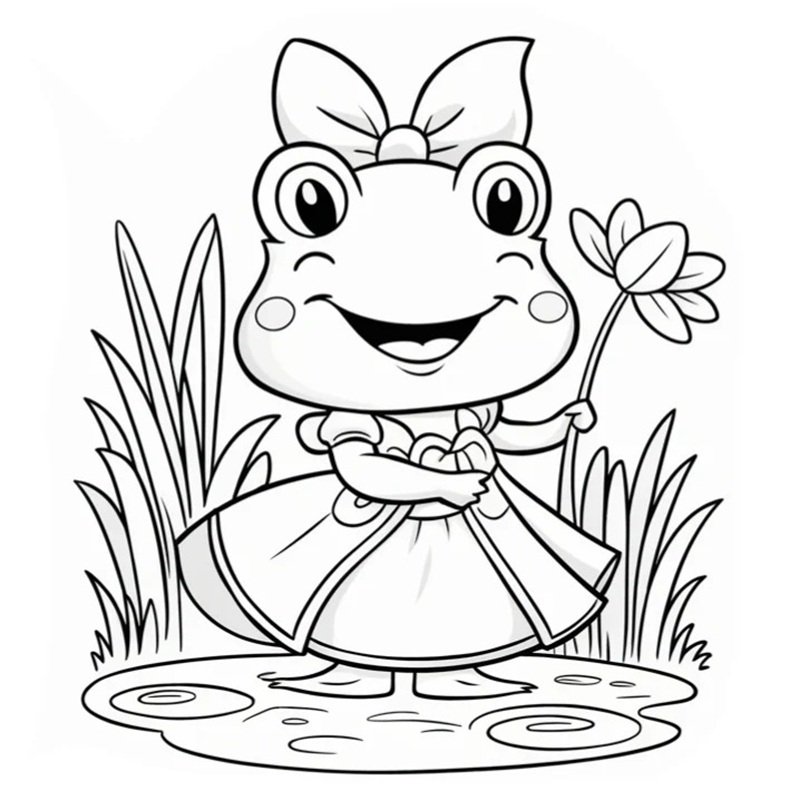 tô màu con ếch 29