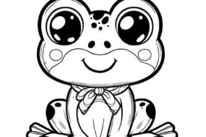 99+ tranh tô màu con ếch dễ thương cho bé