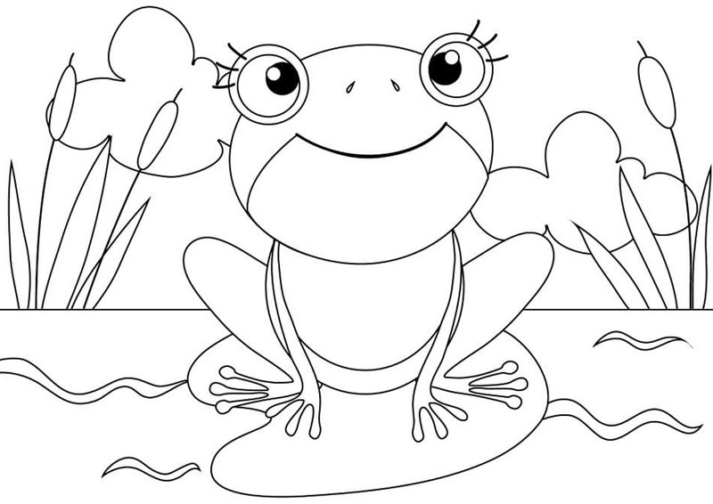 tô màu con ếch 7