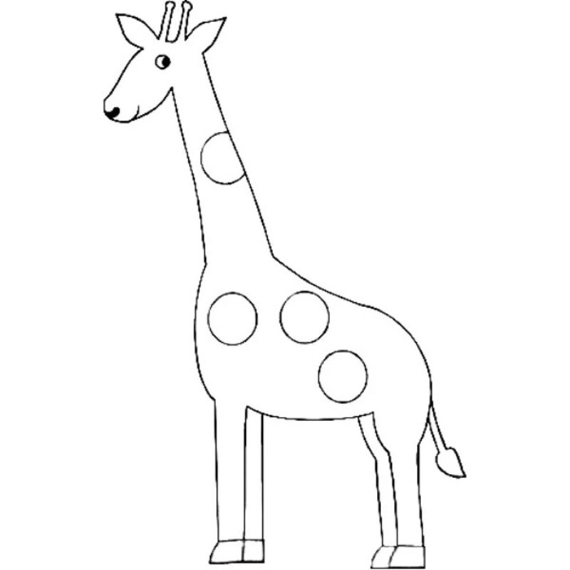 tô màu con hươu cao cổ 22