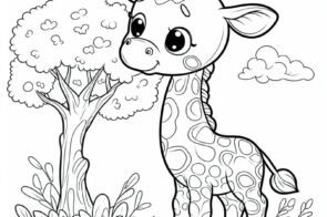 Bộ sưu tập 79+ tô màu con hươu cao cổ đáng yêu hết nấc