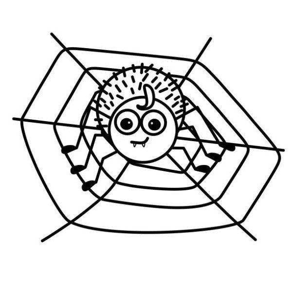 tô màu con nhện 10