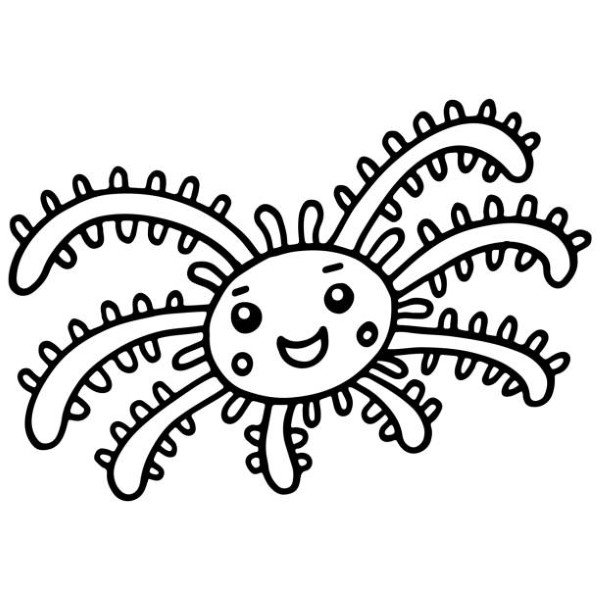 tô màu con nhện 12