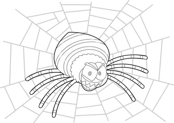 tô màu con nhện 15