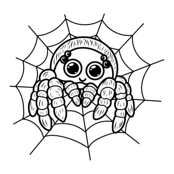 tô màu con nhện 17