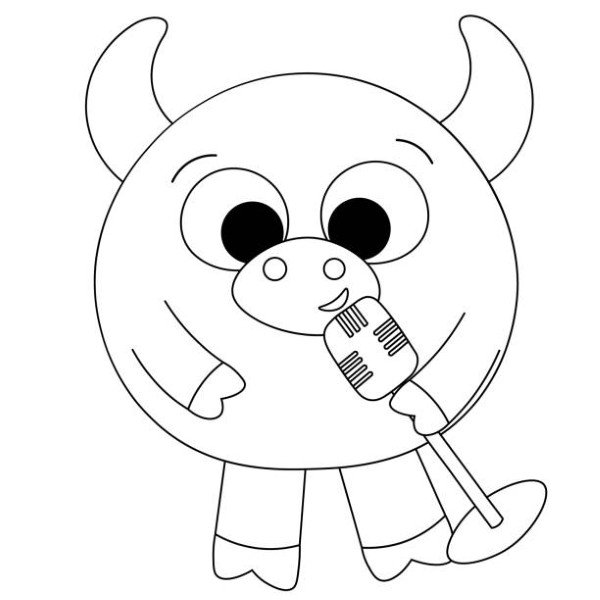 tô màu con trâu 10