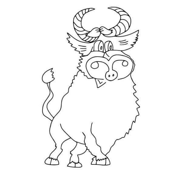 tô màu con trâu 11