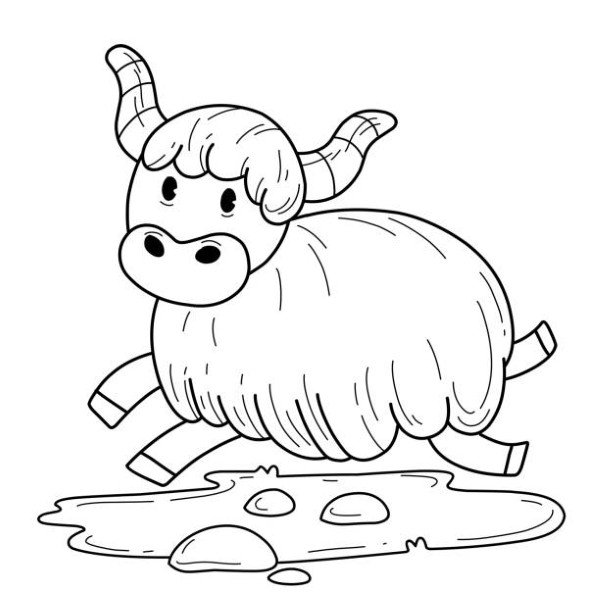 tô màu con trâu 15