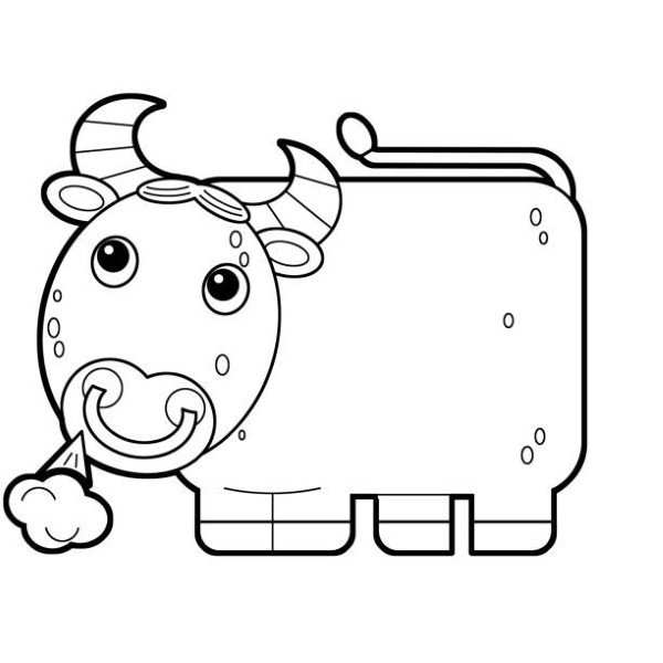 tô màu con trâu 23